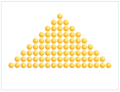 输入9时的三角形图案