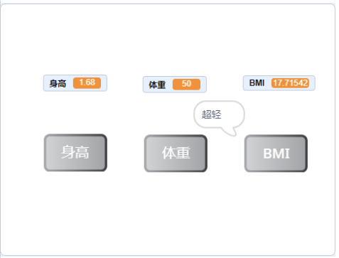 BMI结果示例