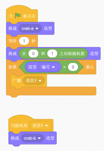 螃蟹造型切换程序