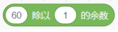 60 除以 1 的余数