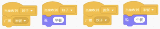 Scratch四个消息接收与触发积木块