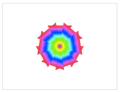 选项D：角度不符的星型图案