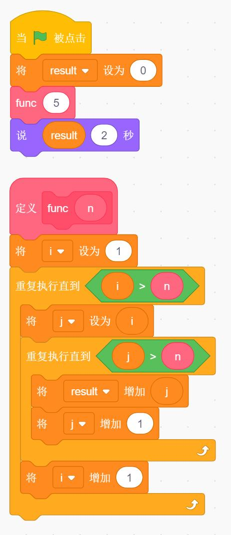 Scratch程序积木图