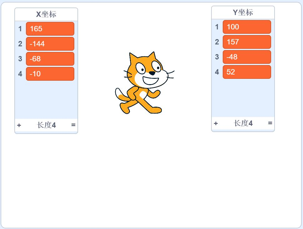 坐标列表