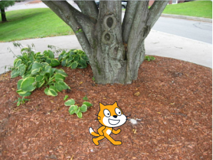 初始舞台与小猫角色