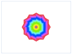 选项B：六边形图案