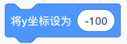 将y坐标设为-100