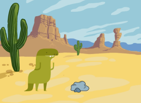 小恐龙沙漠背景