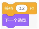 等待0.2秒、下一个造型