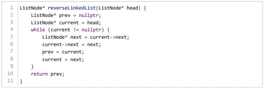 反转单链表错误代码片段