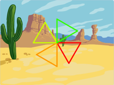 彩色风车效果图