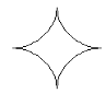 四角星（菱形环绕圆弧）图形
