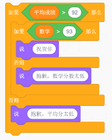 Scratch嵌套条件判断程序块