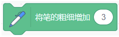 将笔的粗细增加3