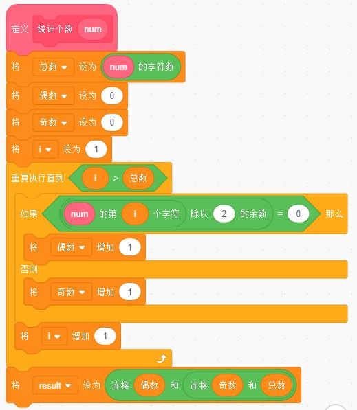 自定义积木「统计个数」
