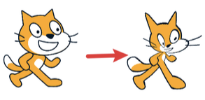 小猫特效前后对比图