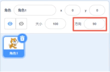 角色方向设置位置