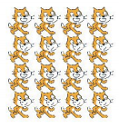 批量排列小猫阵列