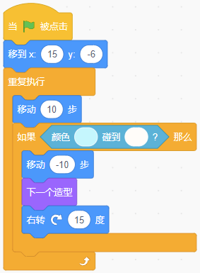 选项C的Scratch代码