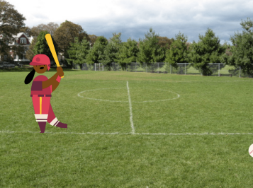 棒球移动效果示意图