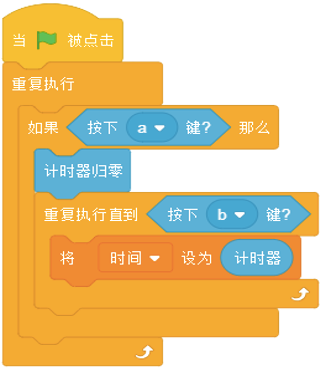 Scratch计时程序积木块