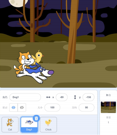 初始舞台及角色列表