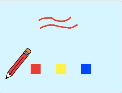 红色绘制示意图