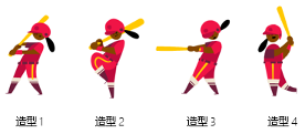 角色4个造型展示