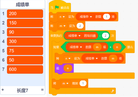 成绩单与程序块