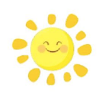 黄色笑脸太阳角色图标