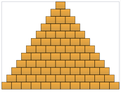 左图金字塔图案