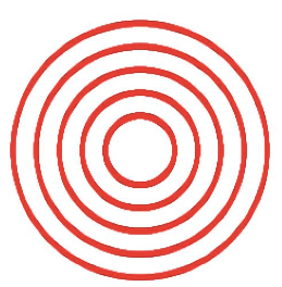 目标同心圆图形