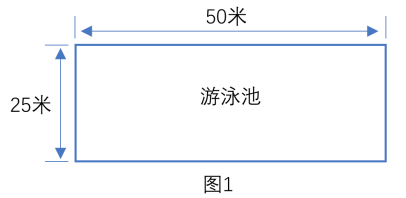 长方形游泳池示意图