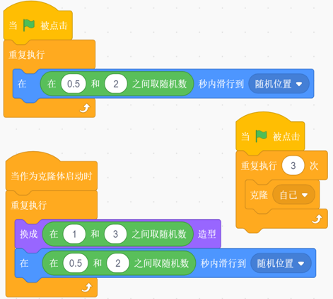 Scratch气球角色程序图
