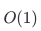 O(1)