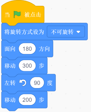 选项A的程序积木