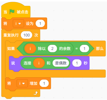 选项B的Scratch程序脚本