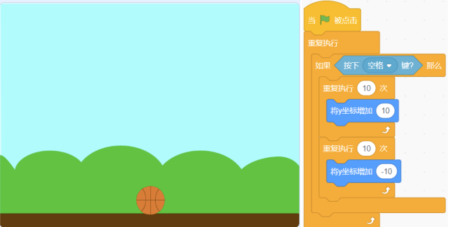 Scratch脚本与舞台截图