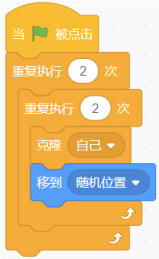 Scratch嵌套克隆程序积木