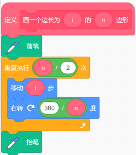 Scratch多边形绘制程序