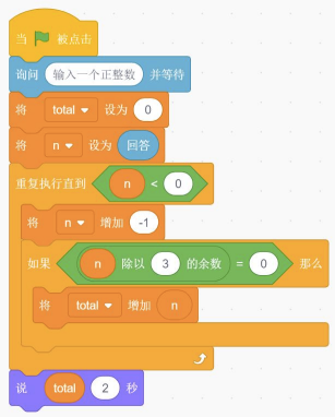 Scratch程序代码块