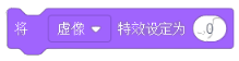 将虚像特效设定为0