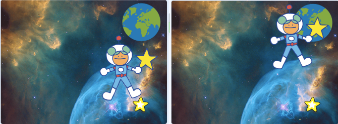 移动到地球效果