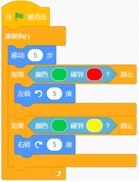选项C的Scratch积木组合