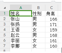shengao.csv数据示例