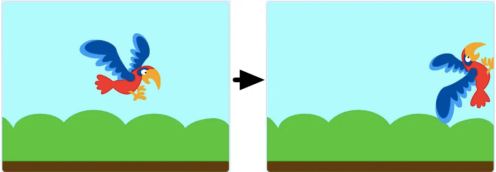 初始与目标位置对比图
