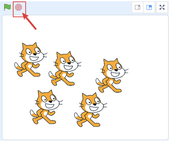 Scratch停止按钮操作示意图