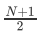 (N+1)/2