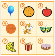 3x3格子与初始位置图