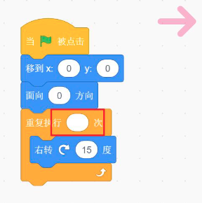 核心重复右转程序块